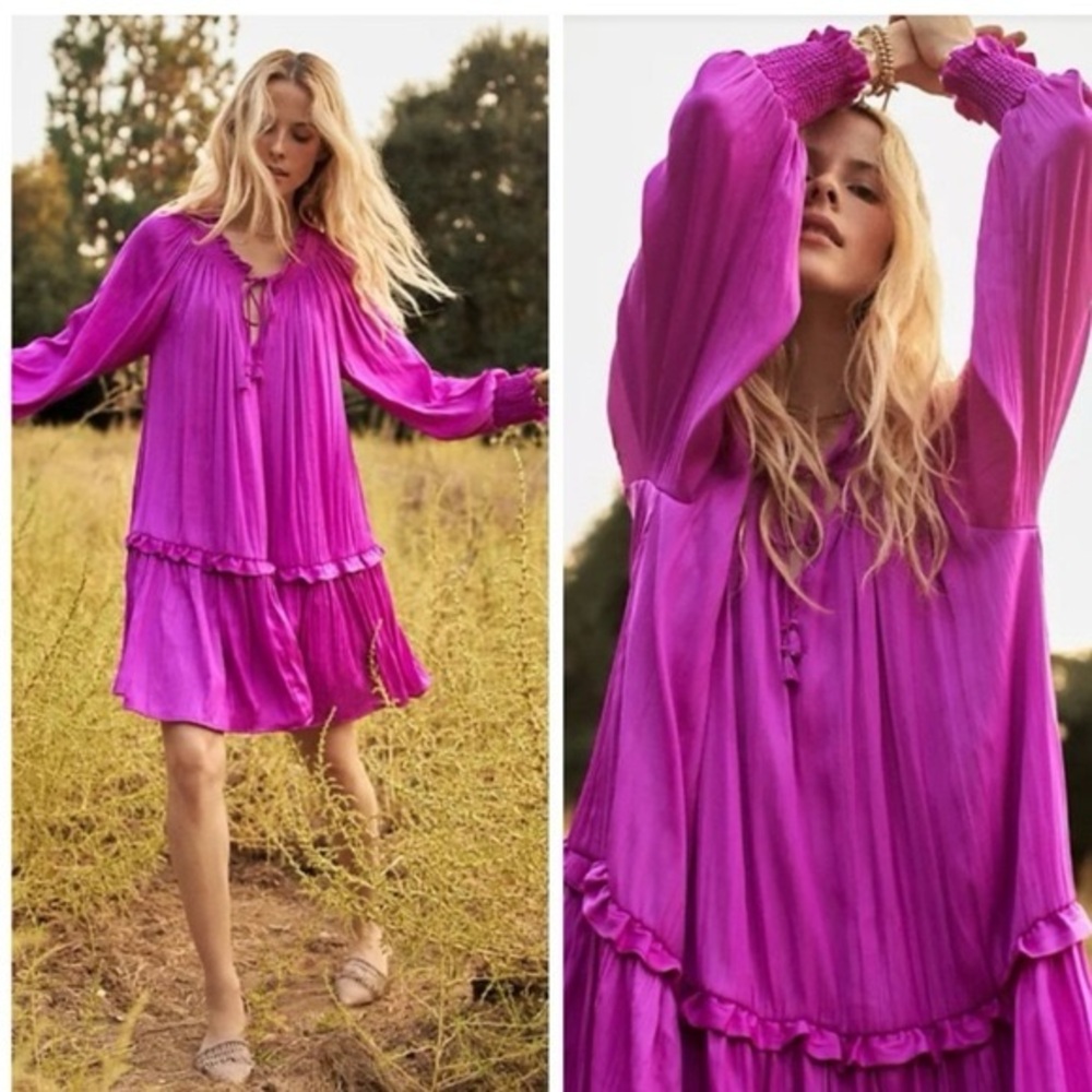 Anthropologie Giulia Pink 🩷 Tunic Dress size S